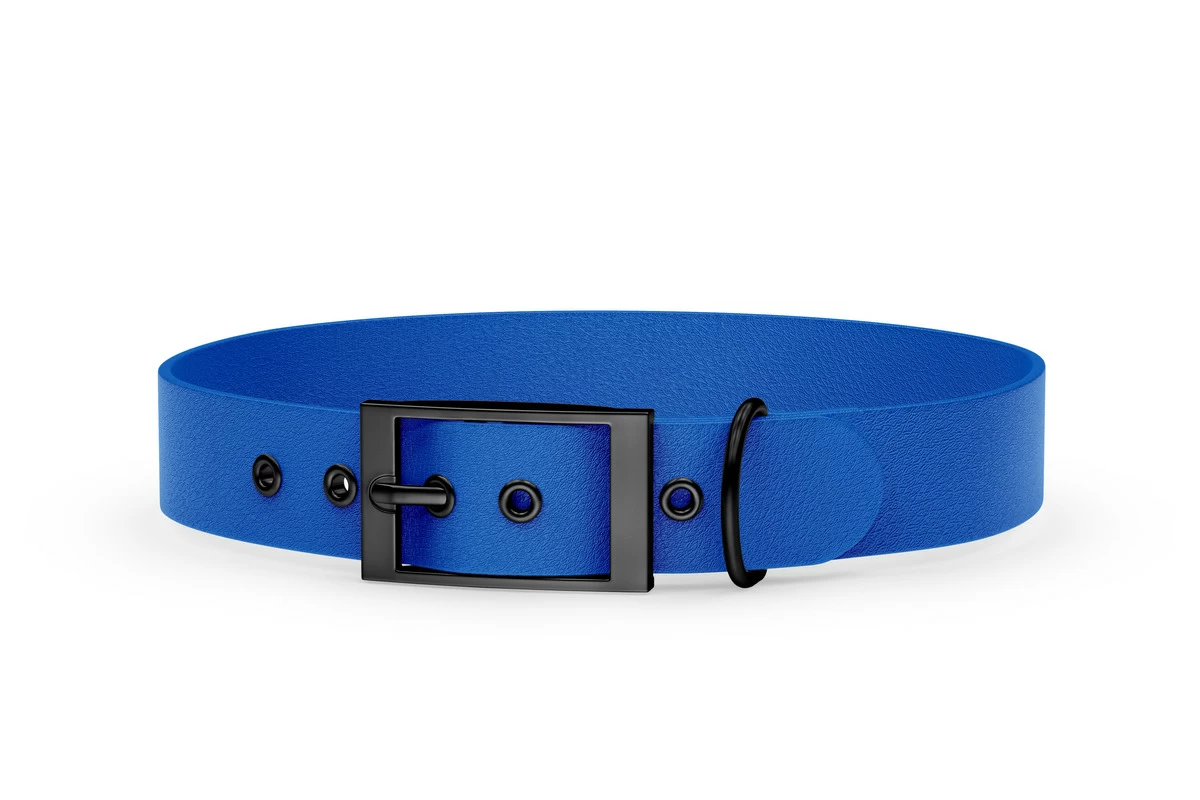 Collare per Cani Avventura: Blu con Nero