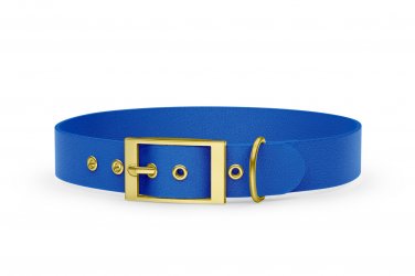 Collare per Cani Avventura: Blu con Oro