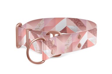 Collezione Collare Martingala per cani Marmo Rosa