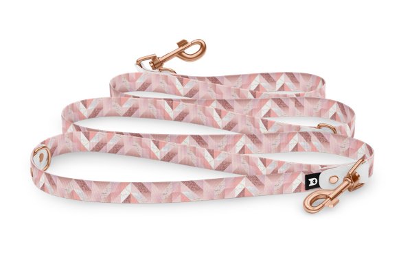 Guinzaglio per cani Collezione Riduci Rosa Marmo